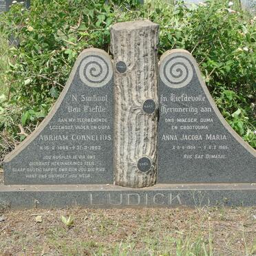 LUDICK Abrham Cornelius 1898-1962 &amp; Anna Jacoba Maria 1904-1986