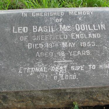 MCQUILLIN Leo Basil -1953 &amp; Joyce 1900-1971