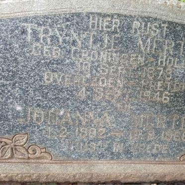 MERTENS Tryntje 1878-1946 :: MERTENS Johanna 1902-196?