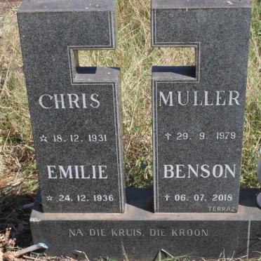 MULLER Chris 1931-1979 :: BENSON Emilie 1936-2018