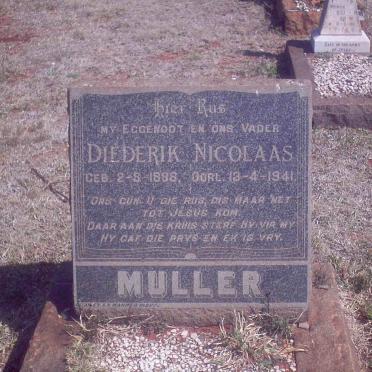 MULLER Diederik Nicolaas 1888-1941