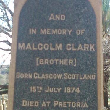 CLARK Malcolm 1874-1918