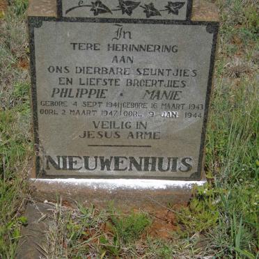 NIEUWENHUIS Phlippie 1941-1947 :: NIEUWENHUIS Manie 1943-1944