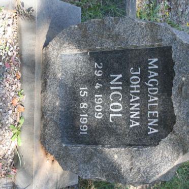 NICOL Magdalena Johanna 1909-1991