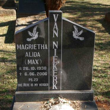 NIEKERK Magrietha Alida, van 1938-2006
