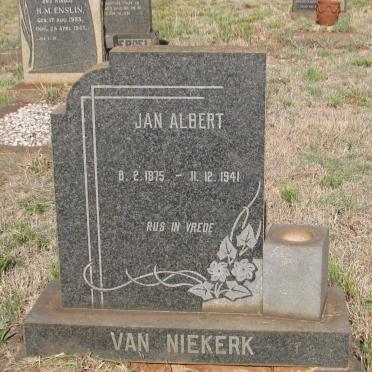 NIEKERK Jan Albert, van 1875-1941