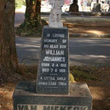 NIEKERK William Johannes, van 1919-1919