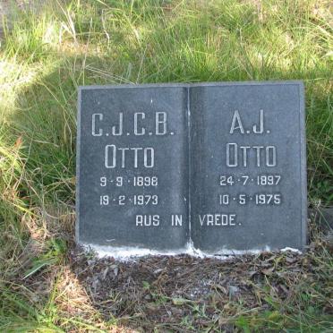 OTTO C.J.C.B. 1898-1973 &amp; A.J. 1897-1975
