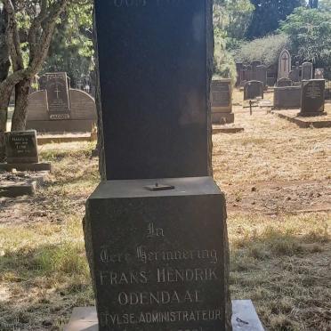 ODENDAAL Frans Hendrik 1898-1966