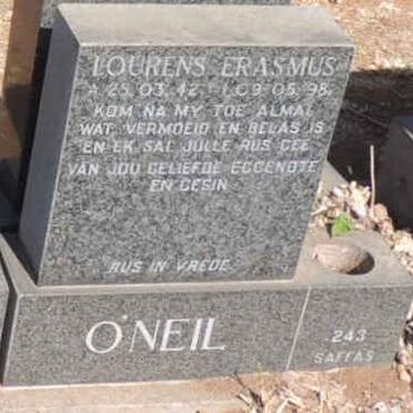 O'NEIL Lourens Erasmus 1942-1998