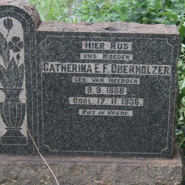 OBERHOLZER Catherina E.F. nee VAN HEERDEN 1868-1936