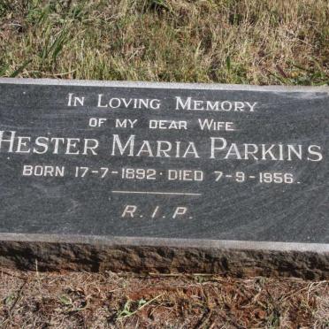 PARKINS Hester Maria 1892-1956