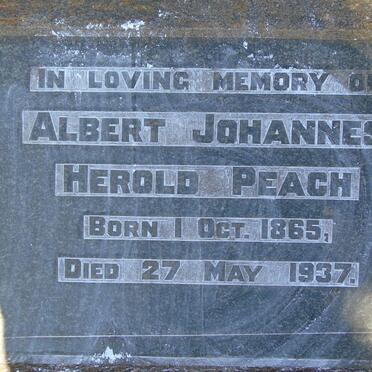 PEACH Albert Johannes Herold 1865-1937