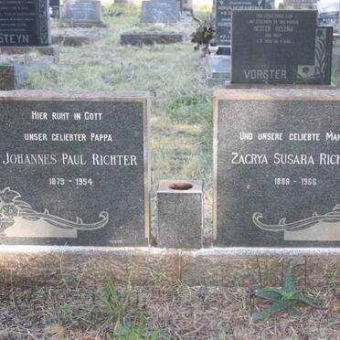 RICHTER Johannes Paul 1879-1954 &amp; Zagrya Susara 1888-1966