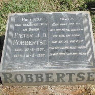 ROBBERTSE Pieter J.B. 1937-1957