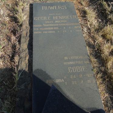 RUWERS Cecile Henriette 1878-1965 :: RUWERS Gobie 1905-1973