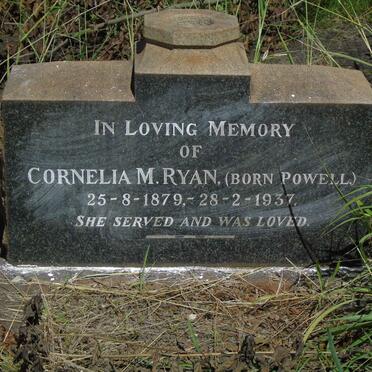 RYAN Cornelia M. nee POWELL 1879-1937