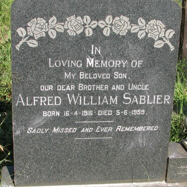 SABLIER Alfred William  1916-1959