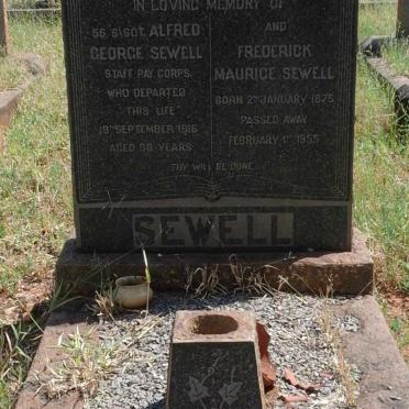 SEWELL Frederick Maurice 1875-1955 :: SEWELL Alfred George -1919