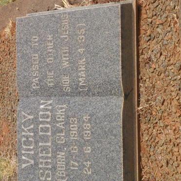 SHELDON Vicky nee CLARK 1903-1984