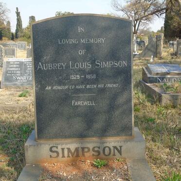 SIMPSON Aubrey Louis 1929-1958