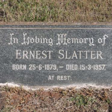 SLATTER Ernest 1879-1957