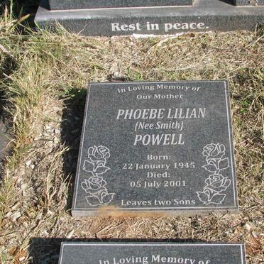 POWELL Phoebe Lilian nee SMITH 1945-2001