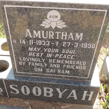 SOOBYAH Amurtham 1933-1998