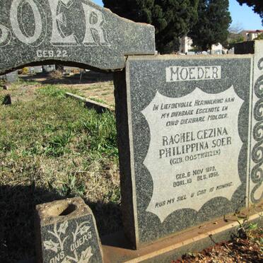 SOER Jan Willem Adolf 1874-1956 &amp; Rachel Gezina Philippina OOSTHUIZEN 1879-1951