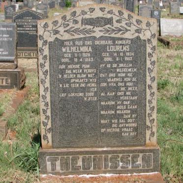 THEUNISSEN Wilhelmina 1928-1943 :: THEUNISSEN Lourens 1934-1953