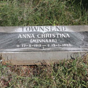 TOWNSEND Anna Christina nee MINNAAR 1919-1986