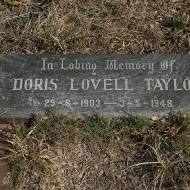 TAYLOR Doris Lovell 1903-1948