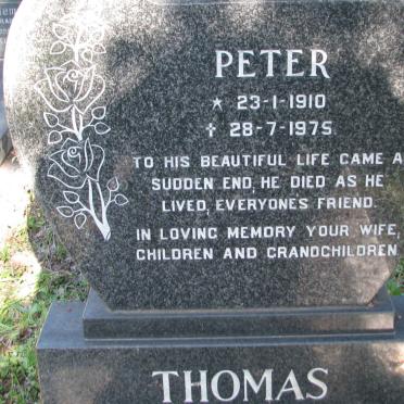 THOMAS Peter 1910-1975