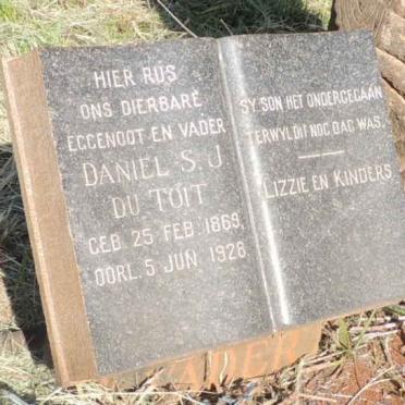 TOIT Daniel S.J., du 1869-1928 &  Elizabeth M. SMIT 1875-1945 _2