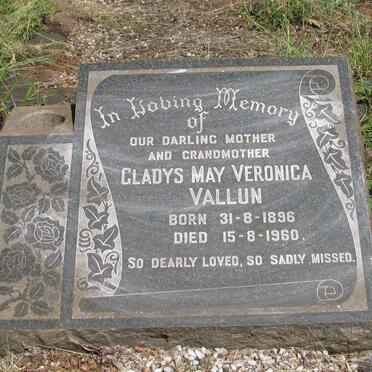 VALLUN Gladys May Veronica 1896-1960