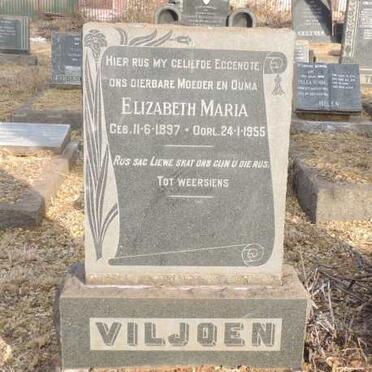 VILJOEN Elizabeth Maria 1897-1955
