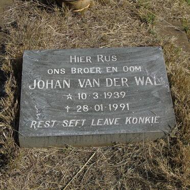 WAL Johan, van der 1939-1991