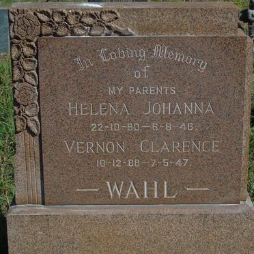 WAHL Vernon Clarence 1888-1947 & Helena Johanna 1890-1946
