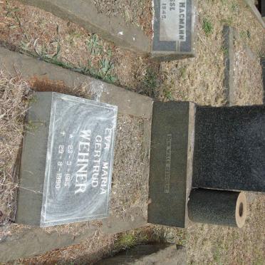 WEHNER F.O.J. 1900-1946 &amp; Eva Maria Gertrud 1915-1990