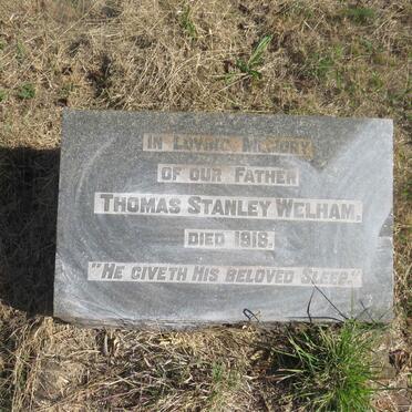 WELHAM Thomas Stanley -1916