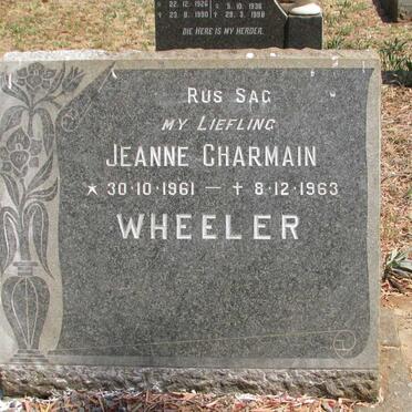WHEELER Jeanne Charmain 1961-1963