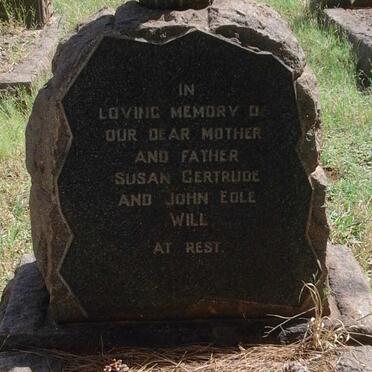 WILL John Edle &amp; Susan Gertrude