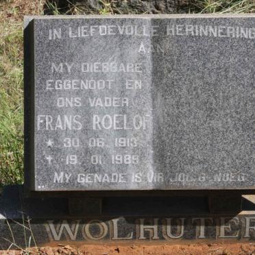 WOLHUTER Frans Roelof 1913-1989