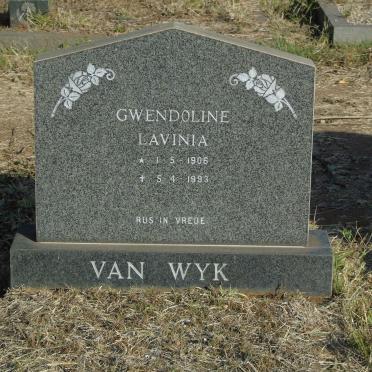 WYK Gwendoline Lavinia, van 1906-1993