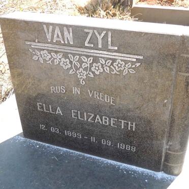 ZYL Ella Elizabeth, van 1899-1988