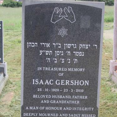 BERMAN Isaac Gershon 1920-2010
