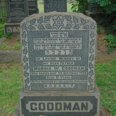 GOODMAN Morris W. -1923