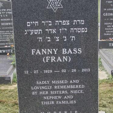 BASS Fanny 1929-2013