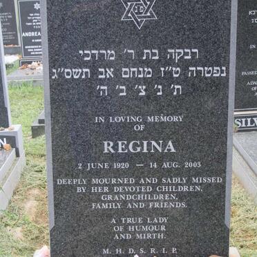 ALTSHULER Regina 1920-2003