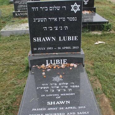 LUBIE Shawn 1953-2013